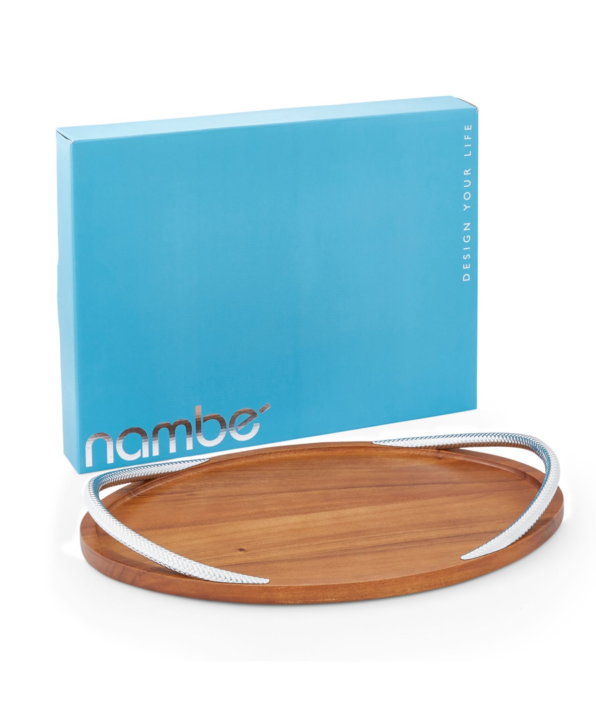 Nambe Braid Handled Serving Tray