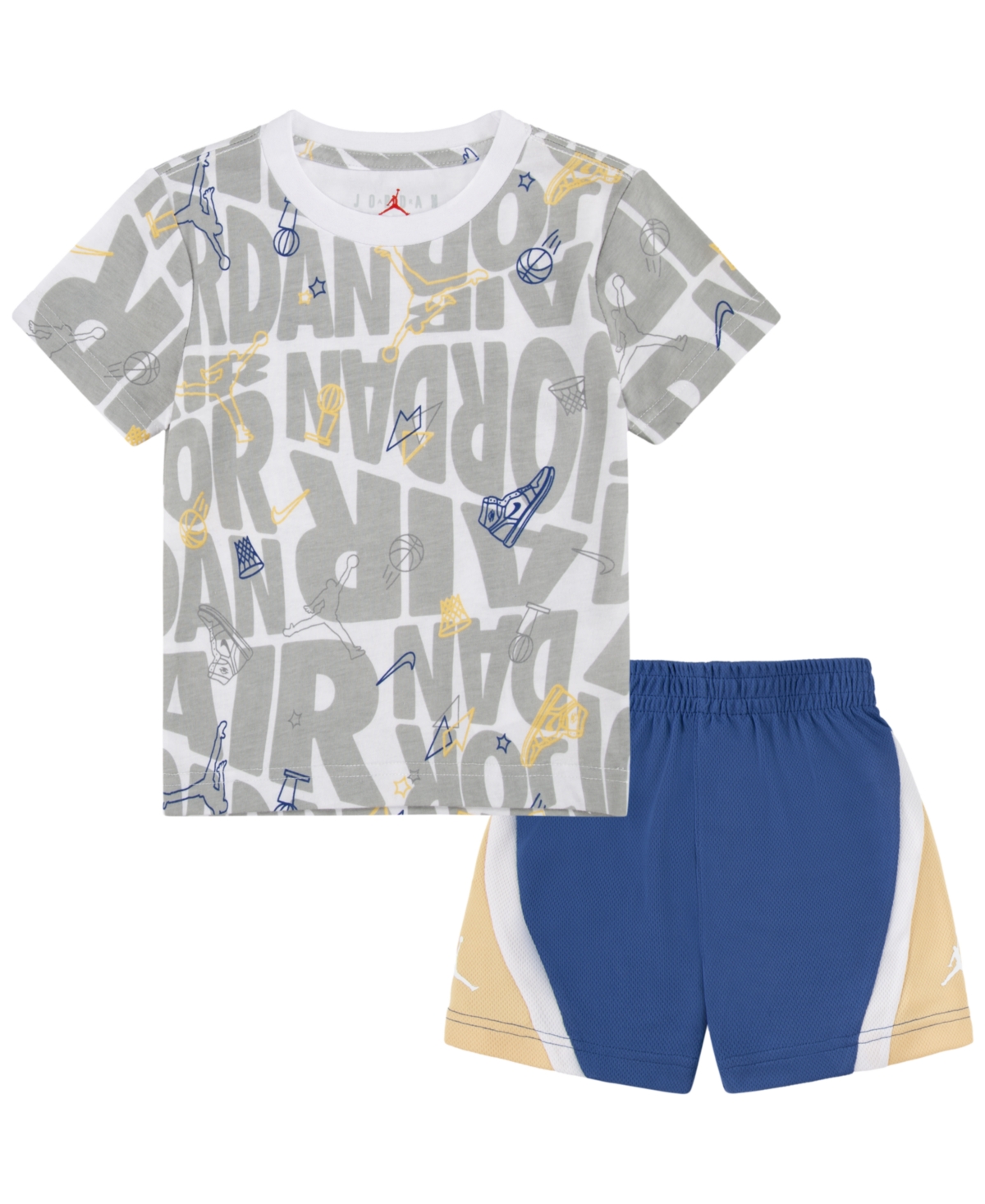 Jordan Little Boys Jumpman Playground T-shirt And Shorts Set In True Blue