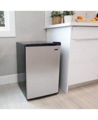 Energy Star 2.1 cu. ft. Stainless Steel Upright Freezer with Lock