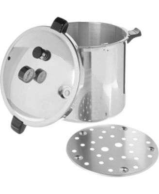 1784 23 qt. Induction Compatible Pressure Canner, Silver