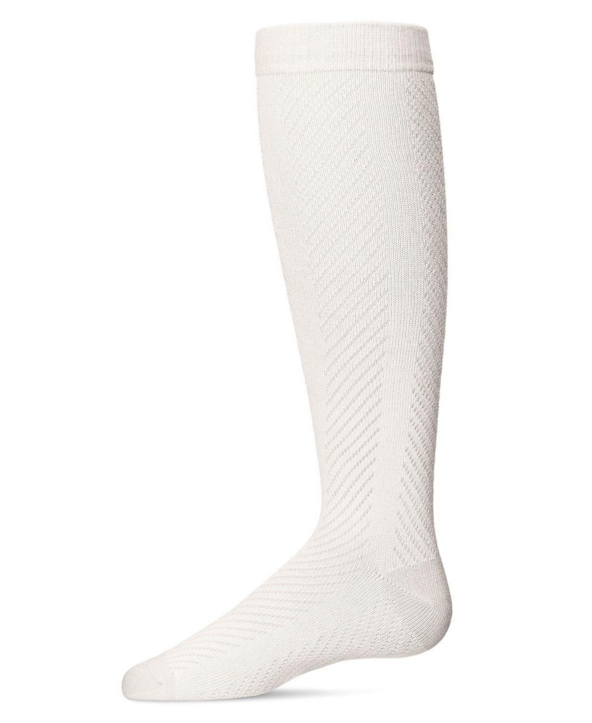 MEMOI GIRLS' POINTELLE COTTON BLEND KNEE HIGH SOCK FOR CHILD 
