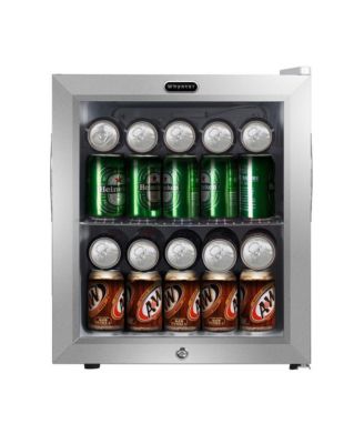 62 Can Capacity Stainless Steel Beverage Refrigerator with Lock
