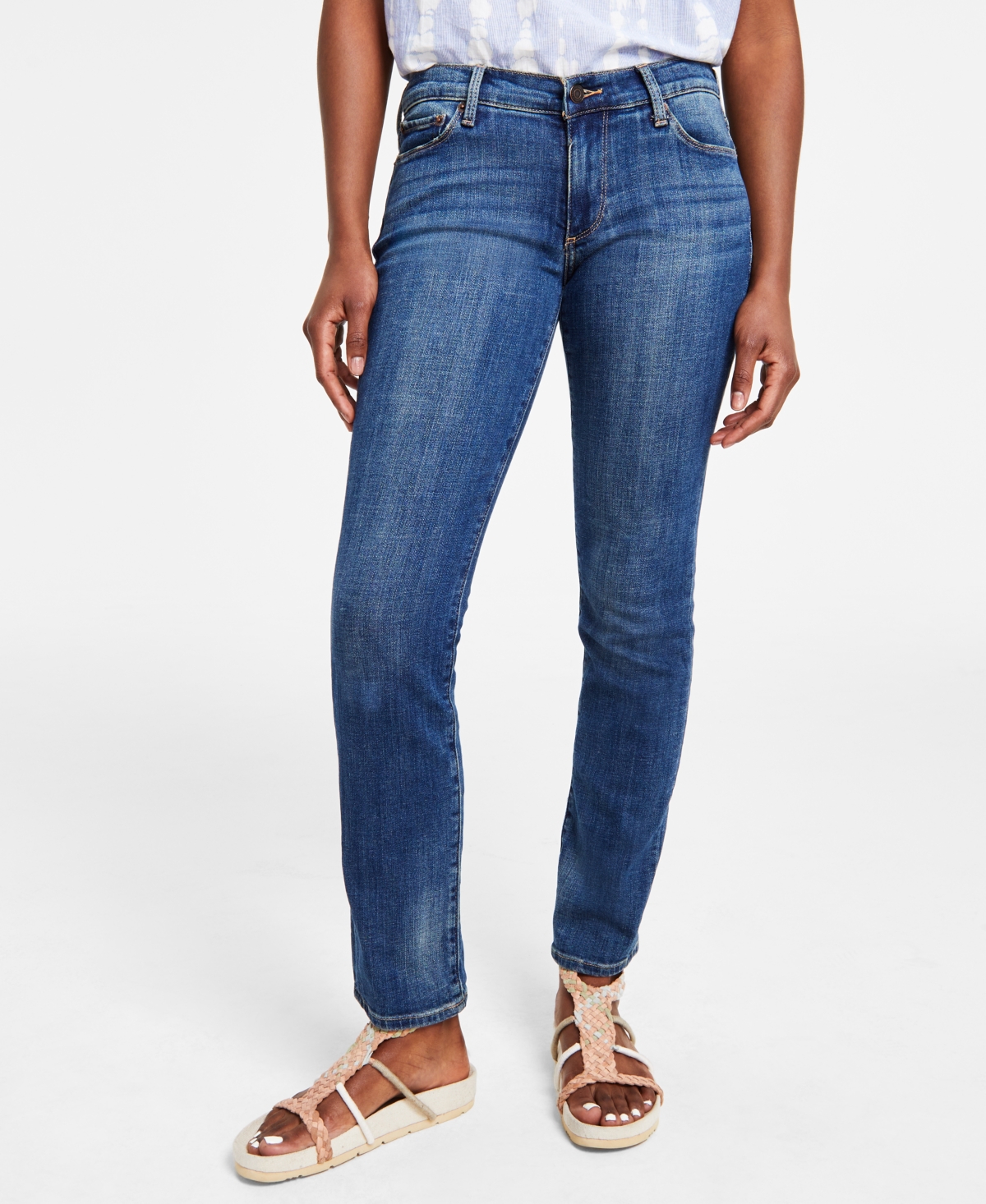 Women's Sweet Straight Leg Jeans - Tanzanite
