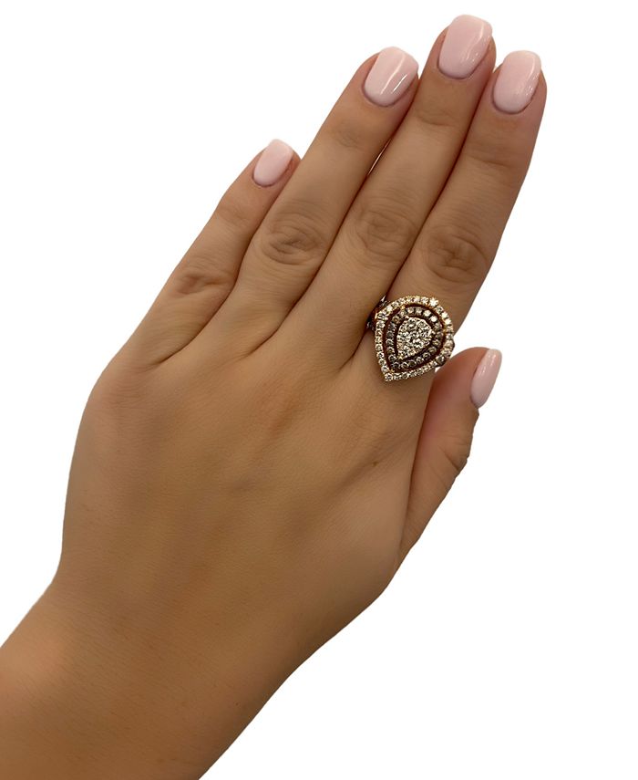 Le Vian - Diamond Cluster Halo Ring (1-9/10 ct. t.w.) in 14k Rose, Yellow or White Gold