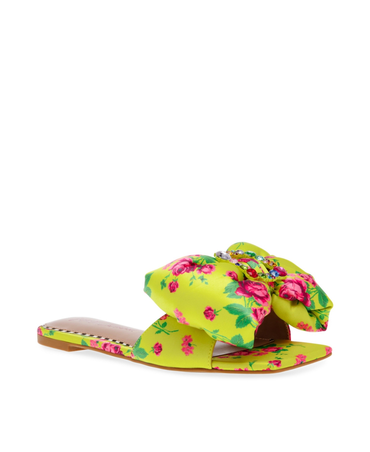 Betsey Johnson Women's Daisyy-g Bow Slip-on Flat Sandal Women's