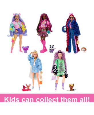 Barbie Extra Doll with Pet Panda - Macy's