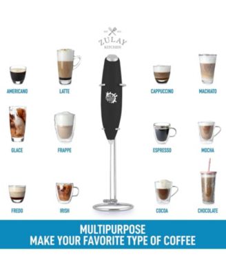 Milk Frother Whisk Handheld Electric Foam Maker with Batteries Included