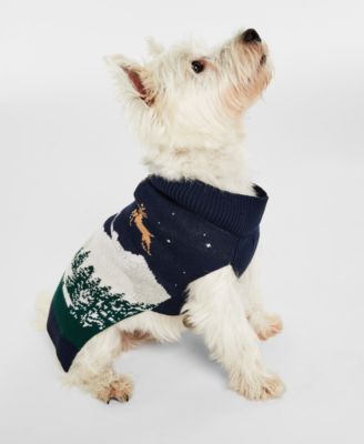 Holiday Lane Snowy Landscape Pet Sweater Created for Macy s Macy s