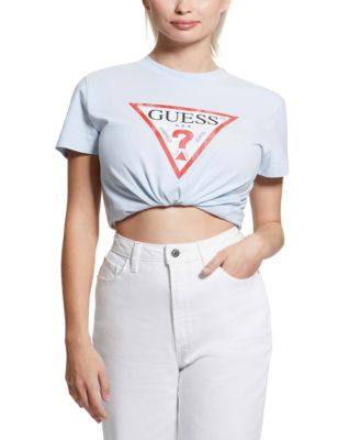 GUESS - Women's Classic Fit Organic Cotton Logo T-Shirt