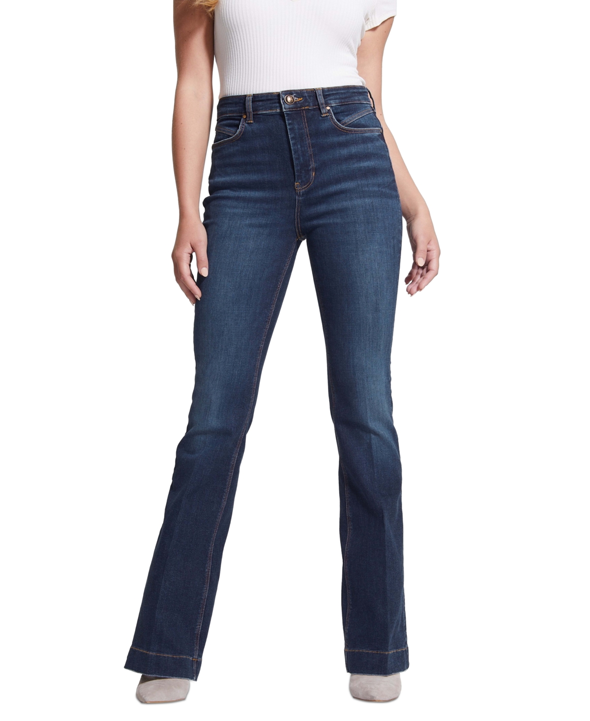 GUESS WOMEN'S POP '70S HIGH-RISE FLARE JEANS