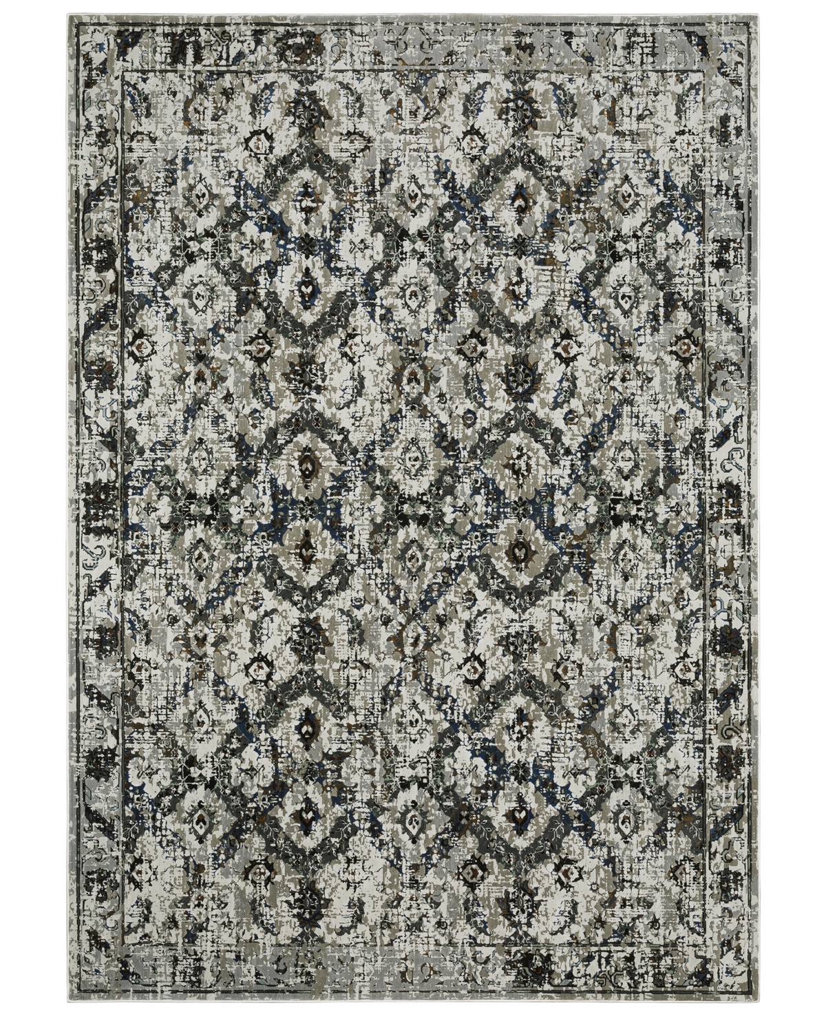 Km Home Astral 1003asl 3'10" X 5'5" Area Rug In Charcoal