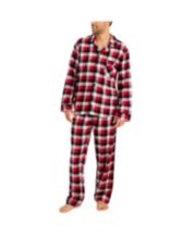 Men's Striped Woven Flannel Pajama Set 2pc - Goodfellow & Co Black