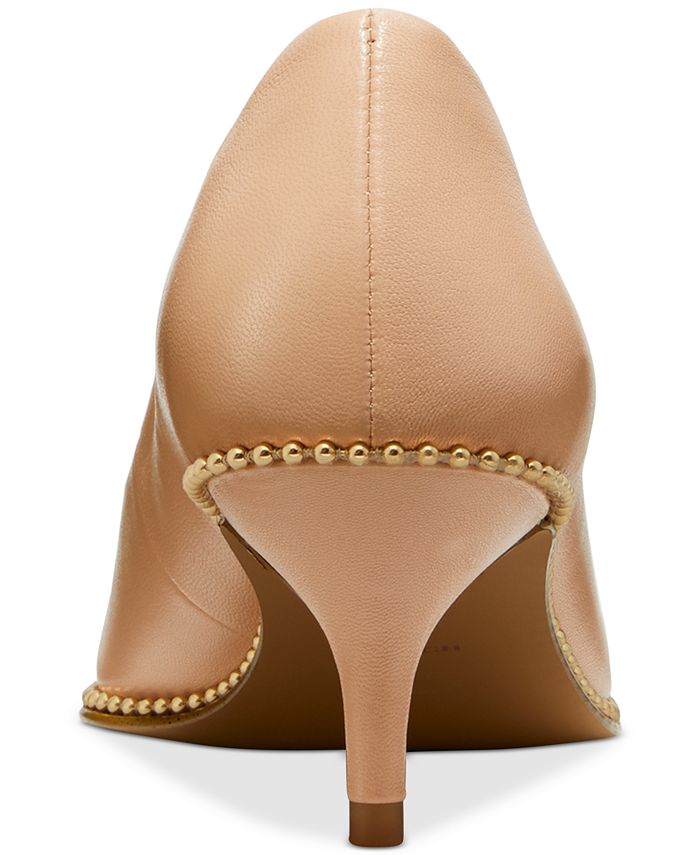 COACH Women's Jackie KittenHeel Beadchain Pumps Macy's