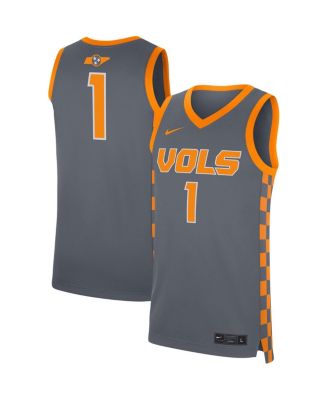 Men's #1 Gray Tennessee Volunteers Replica Jersey