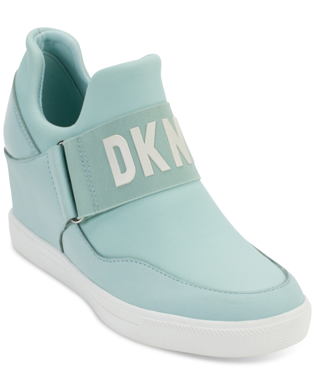 Dkny Women's Slip-on Logo Wedge Sneakers Sage | ModeSens