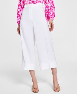 Vince Camuto - Women's Cropped Wide-Leg Pants