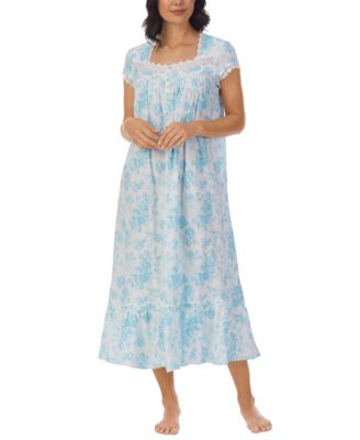 Eileen West - Women's Cap-Sleeved Cotton Ballet Nightgown