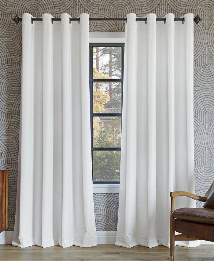 Set Of 2 (84x52) Grommet Top Insulated Blackout Window Curtain