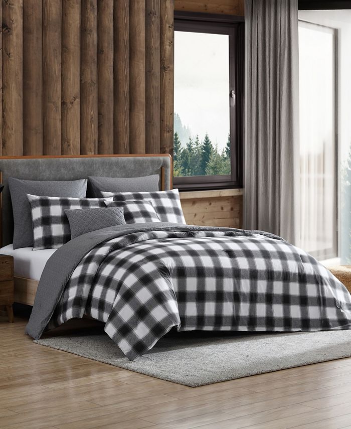 Eddie Bauer CLOSEOUT! Canyon Plaid Reversible Comforter Set, King Macy's