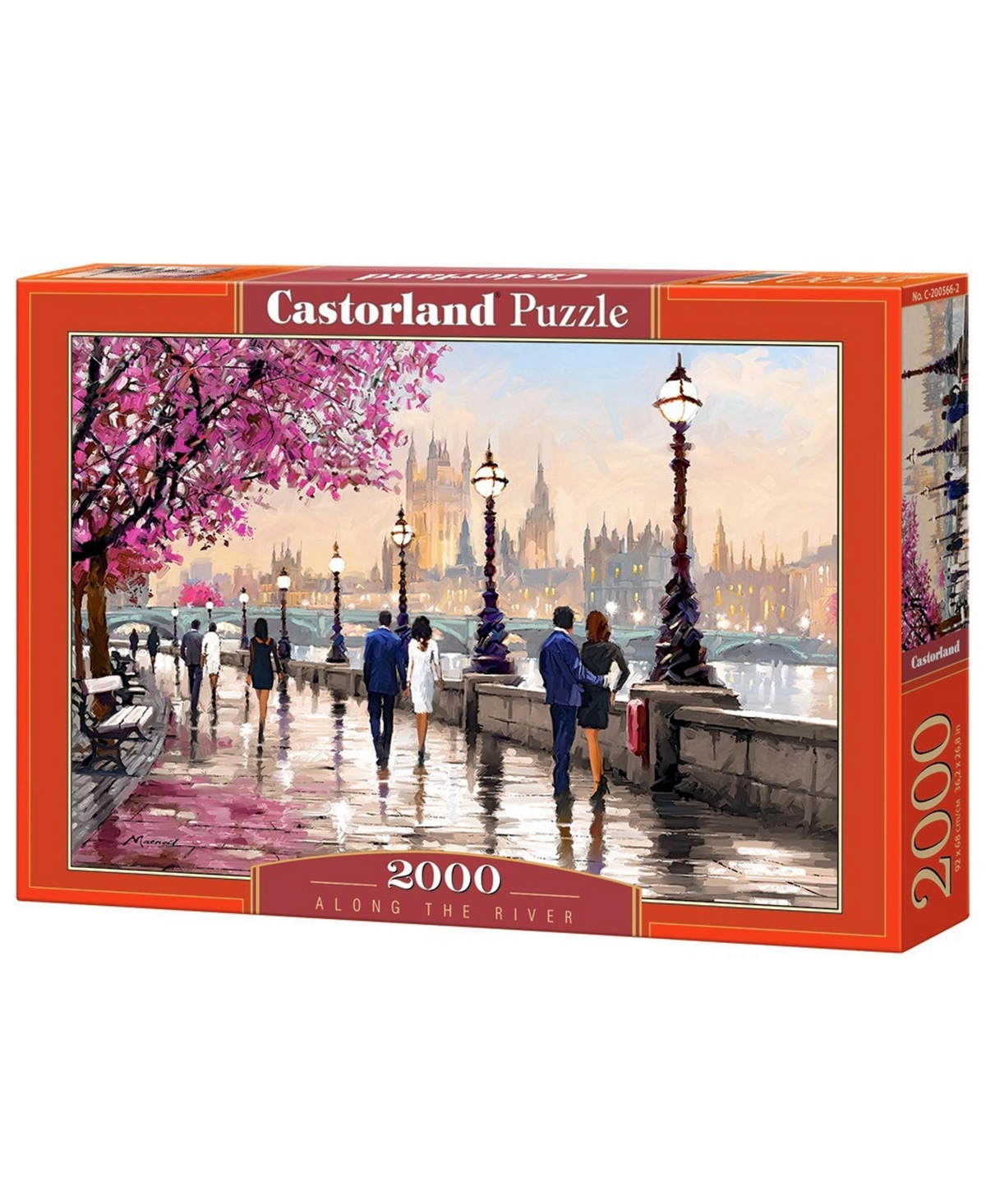 Castorland Along The River Jigsaw Puzzle Set, 2000 Piece In Multicolor