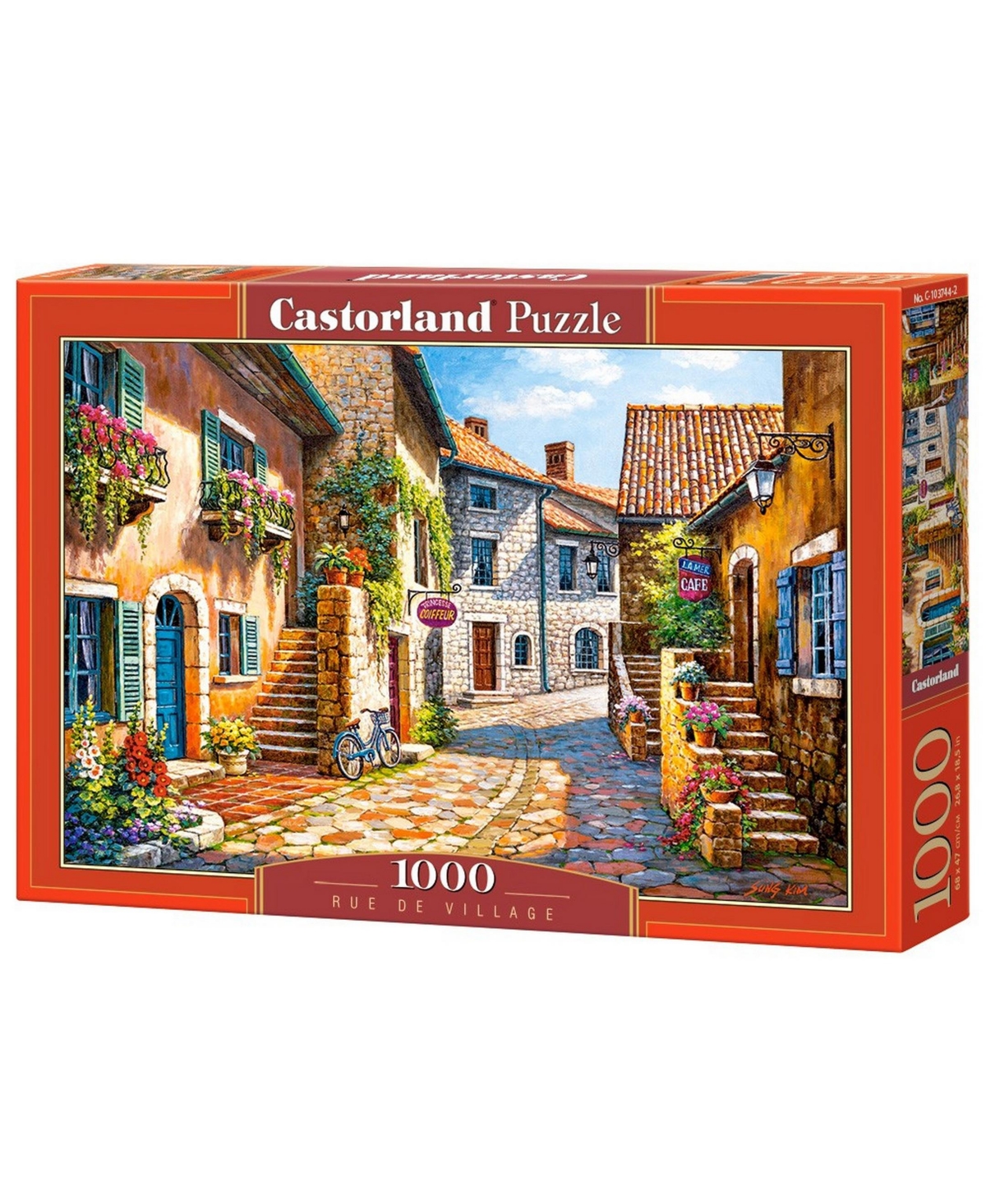 Castorland Rue De Village Jigsaw Puzzle Set, 1000 Piece In Multicolor