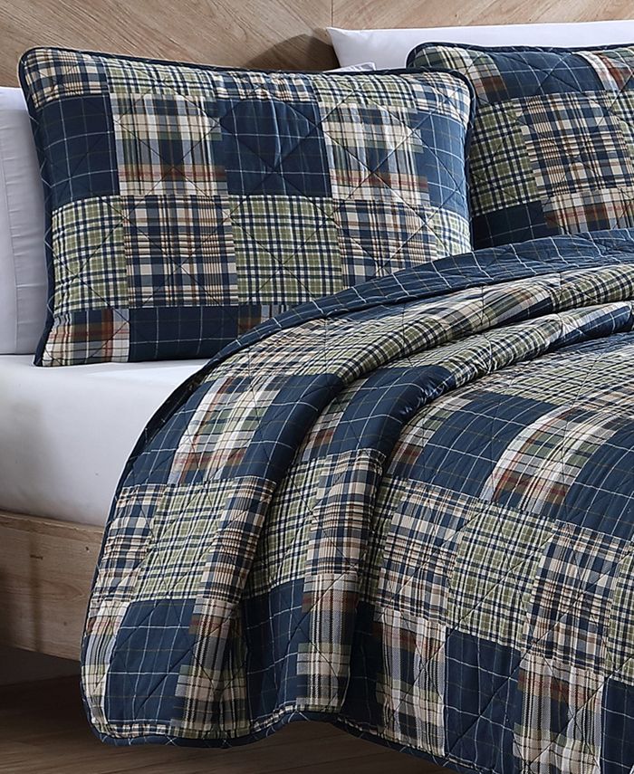 Eddie Bauer Madrona Plaid Reversible Quilt Set, Twin Macy's