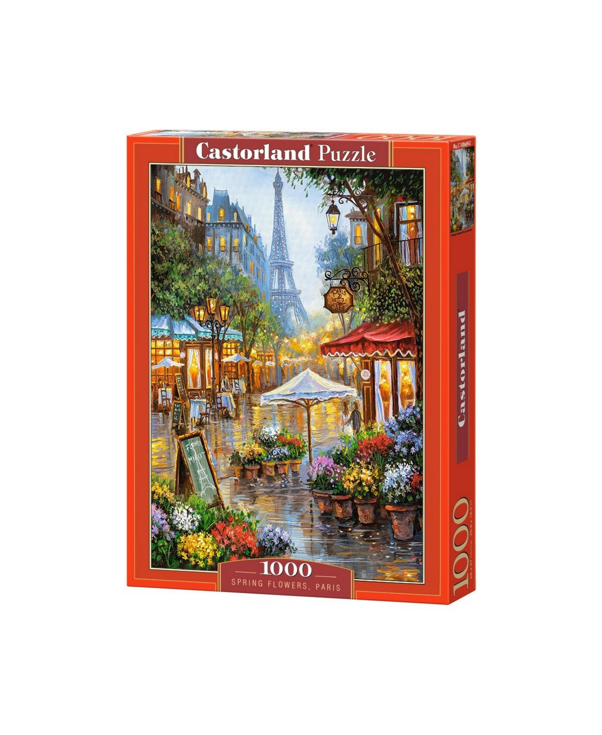 Castorland Spring Flowers, Paris Jigsaw Puzzle Set, 1000 Piece In Multicolor