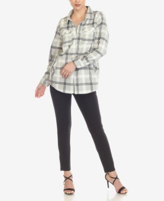 Women's Flannel Plaid Shirt