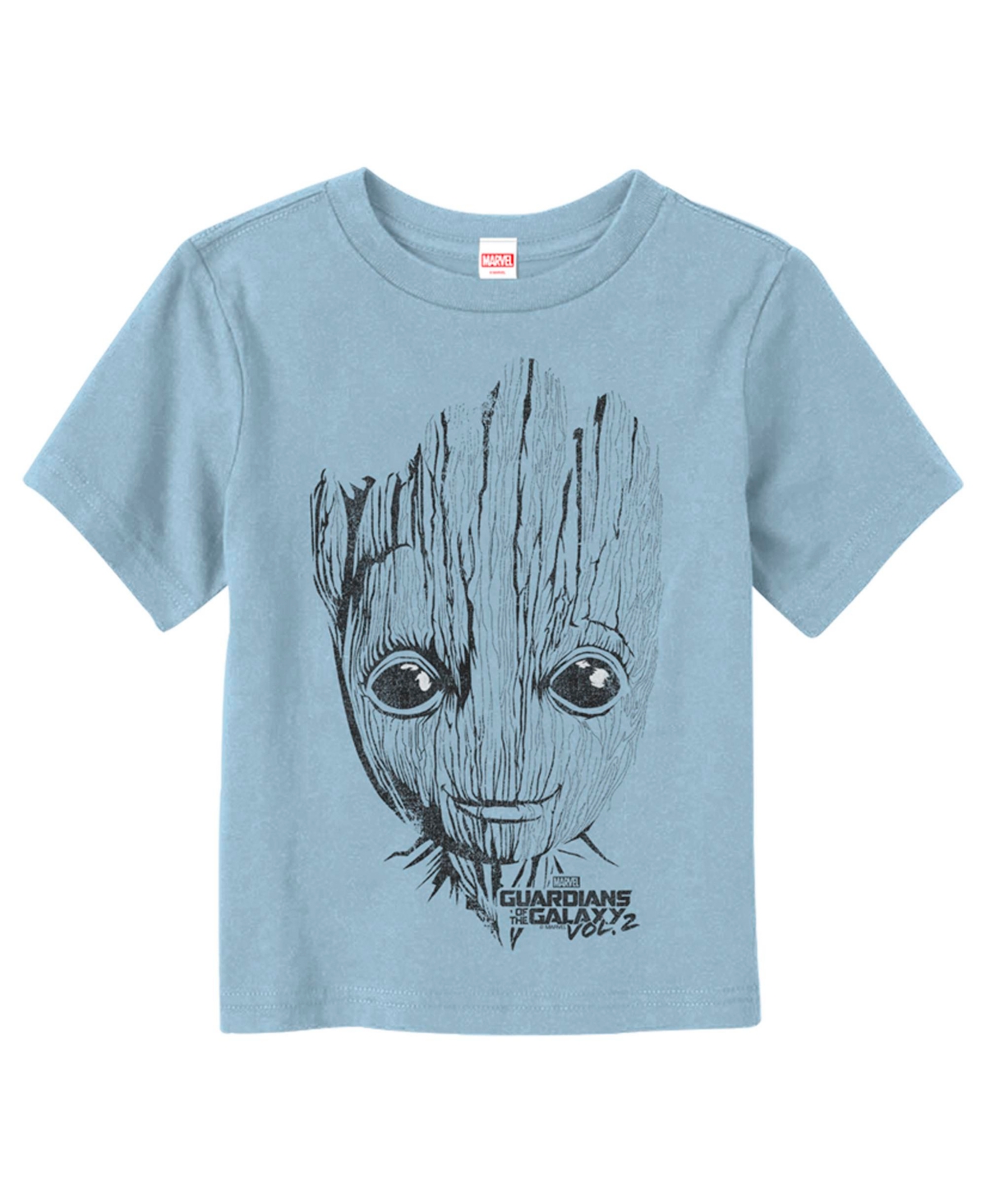 Marvel Toddler's  Guardians Of The Galaxy Vol. 2 Groot Face Unisex T-shirt In Blue