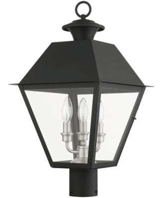 Wentworth 3 Light Outdoor Post Top Lantern