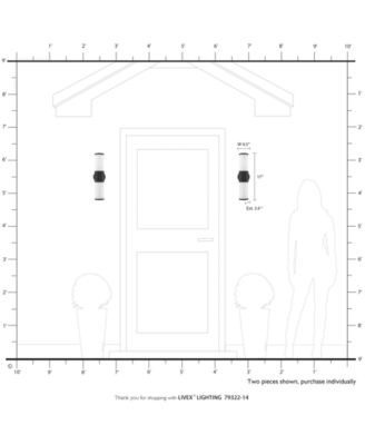 Norfolk 2 Light Outdoor ADA Wall Lantern