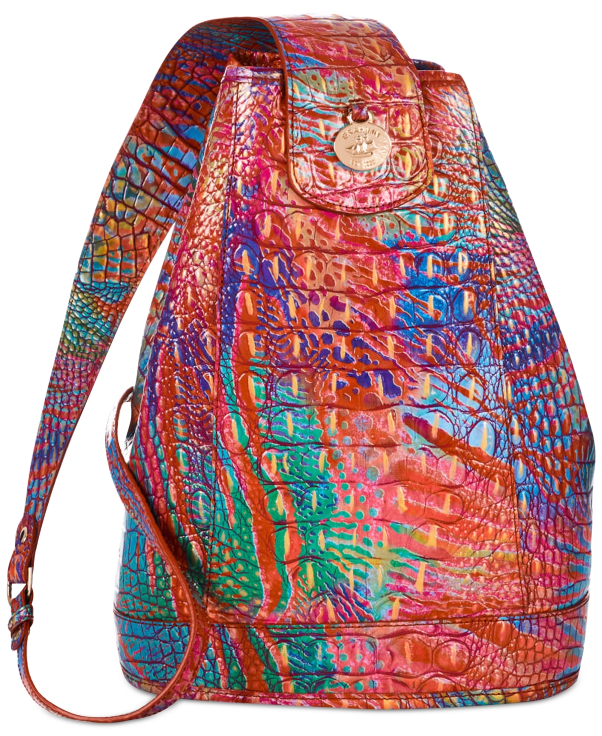 Brahmin Allie Melbourne Embossed Leather Backpack