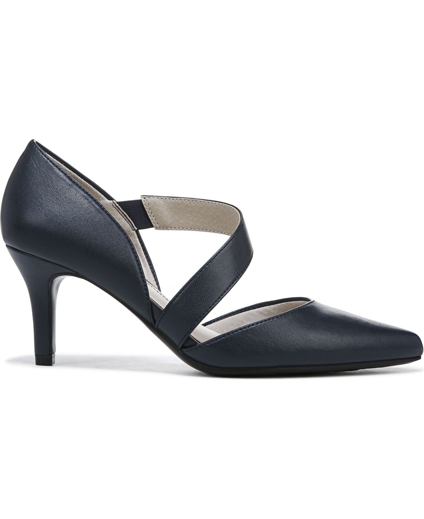 Женские туфли LifeStride Suki Asymmetrical Dress Pumps, цвет: Тёмно-синяя искусственная кожа — фото 2