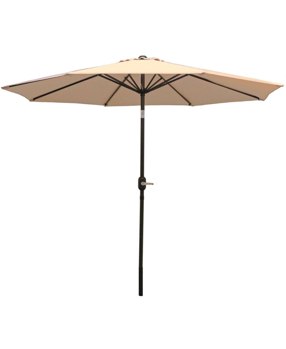 9 ft Aluminum Patio Umbrella with Tilt and Crank - Beige - Cream