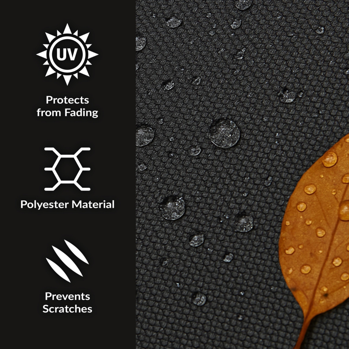 Outdoor Heavy-Duty Weather-Resistant Vinyl Pvc Round Fire Pit Cover with Drawstring Closure