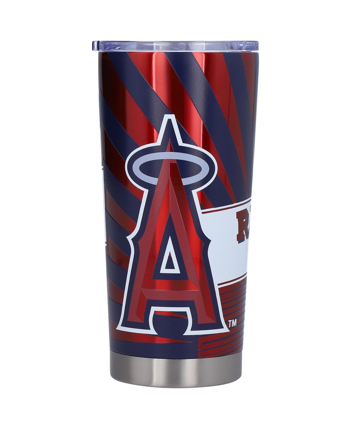 Logo Brands Los Angeles Angels 20 oz Stainless Steel Mascot Tumbler In Red