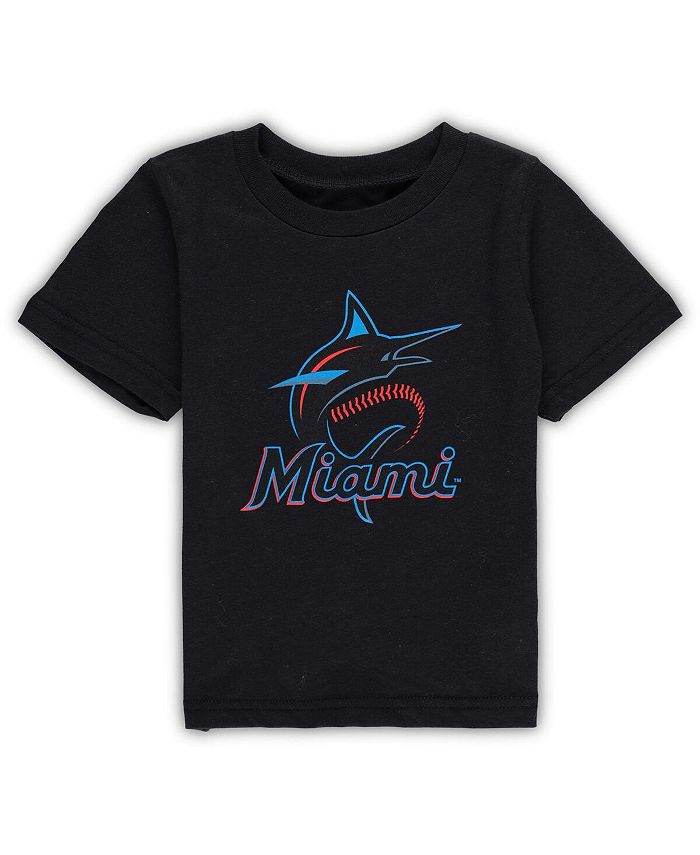 Outerstuff Toddler Boys and Girls Black Miami Marlins Team Crew