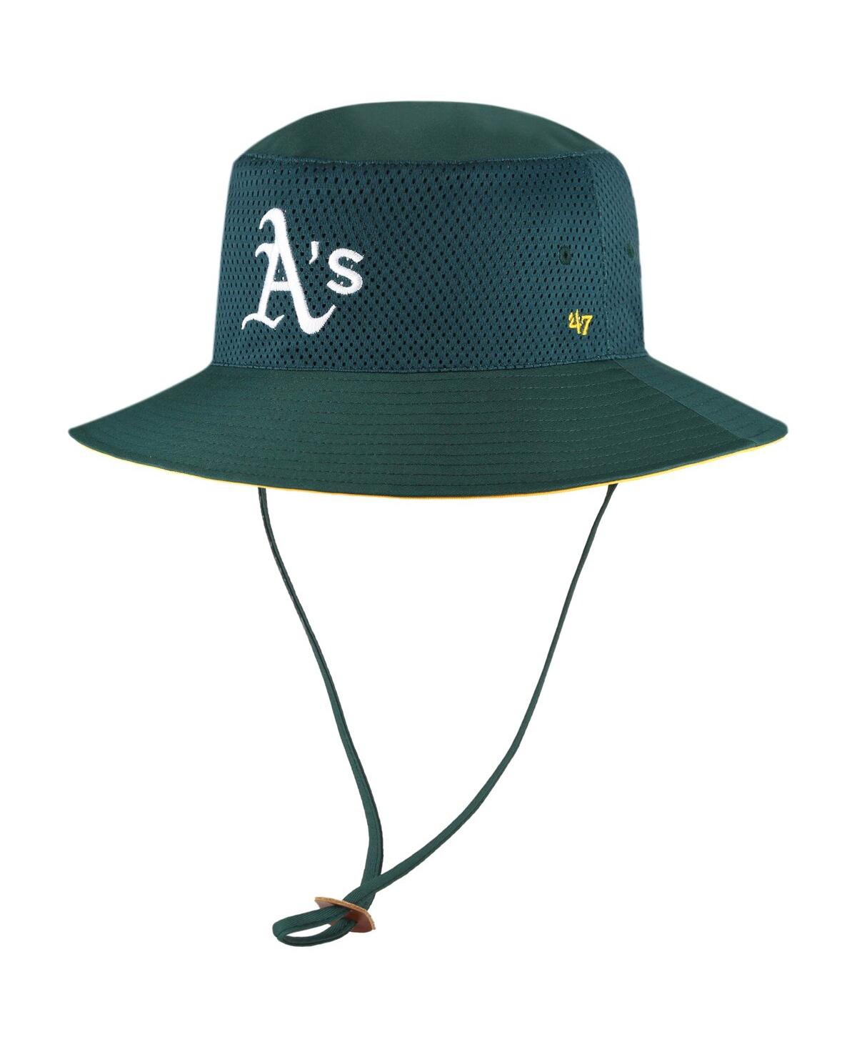 Shop 47 Brand Men's ' Green Oakland Athletics Panama Pail Bucket Hat
