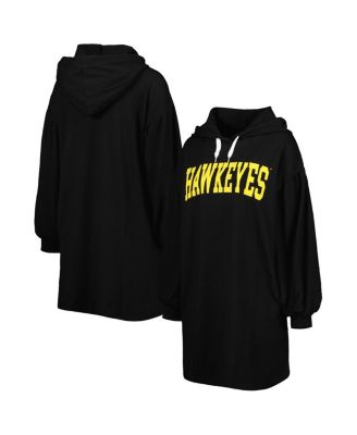 Women's Black Iowa Hawkeyes Game Winner Vintage-Like Wash Tri-Blend Dress