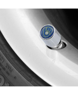 Milwaukee Brewers 4-Pack Team Logo Valve Stem Caps