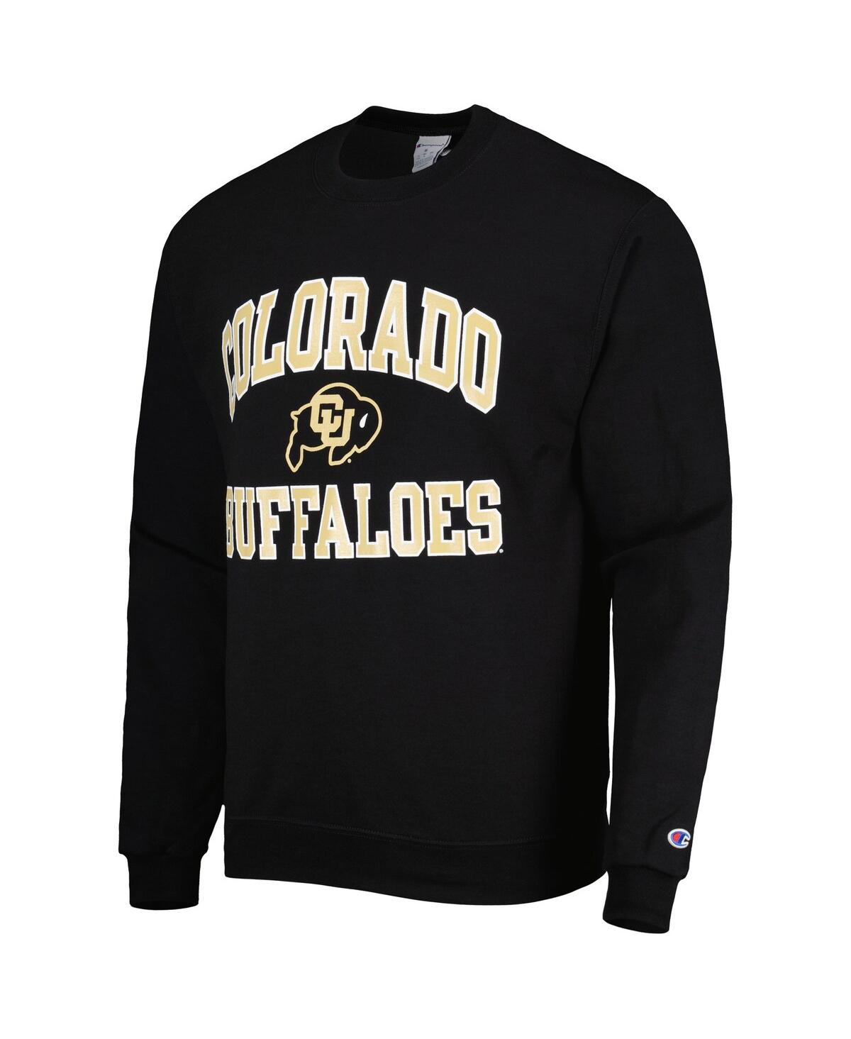 Men's ChampionColorado Buffaloes High Motor Pullover Sweatshirt - Black