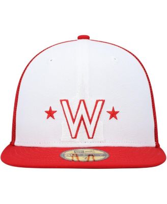 Men's White, Red Washington Nationals 2023 On-Field Batting Practice 59FIFTY Fitted Hat