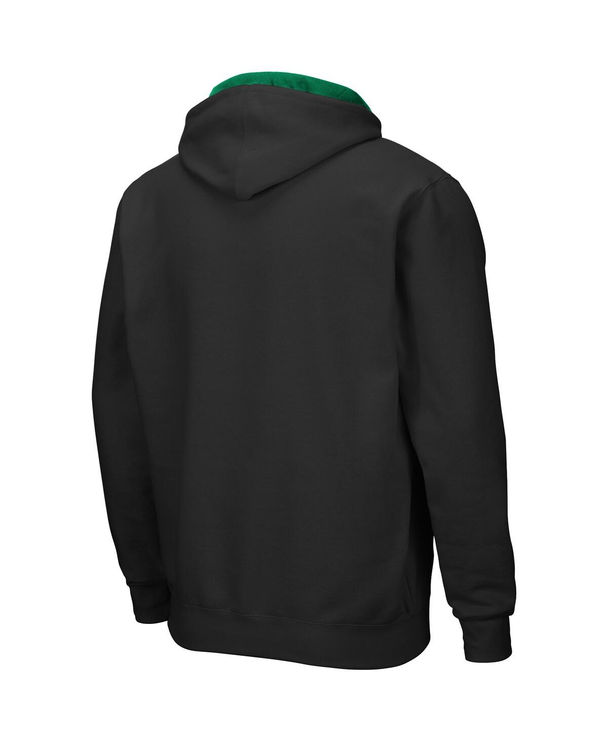 Colosseum Men's  Black North Dakota Arch & Logo 3.0 Full-zip Hoodie In Black