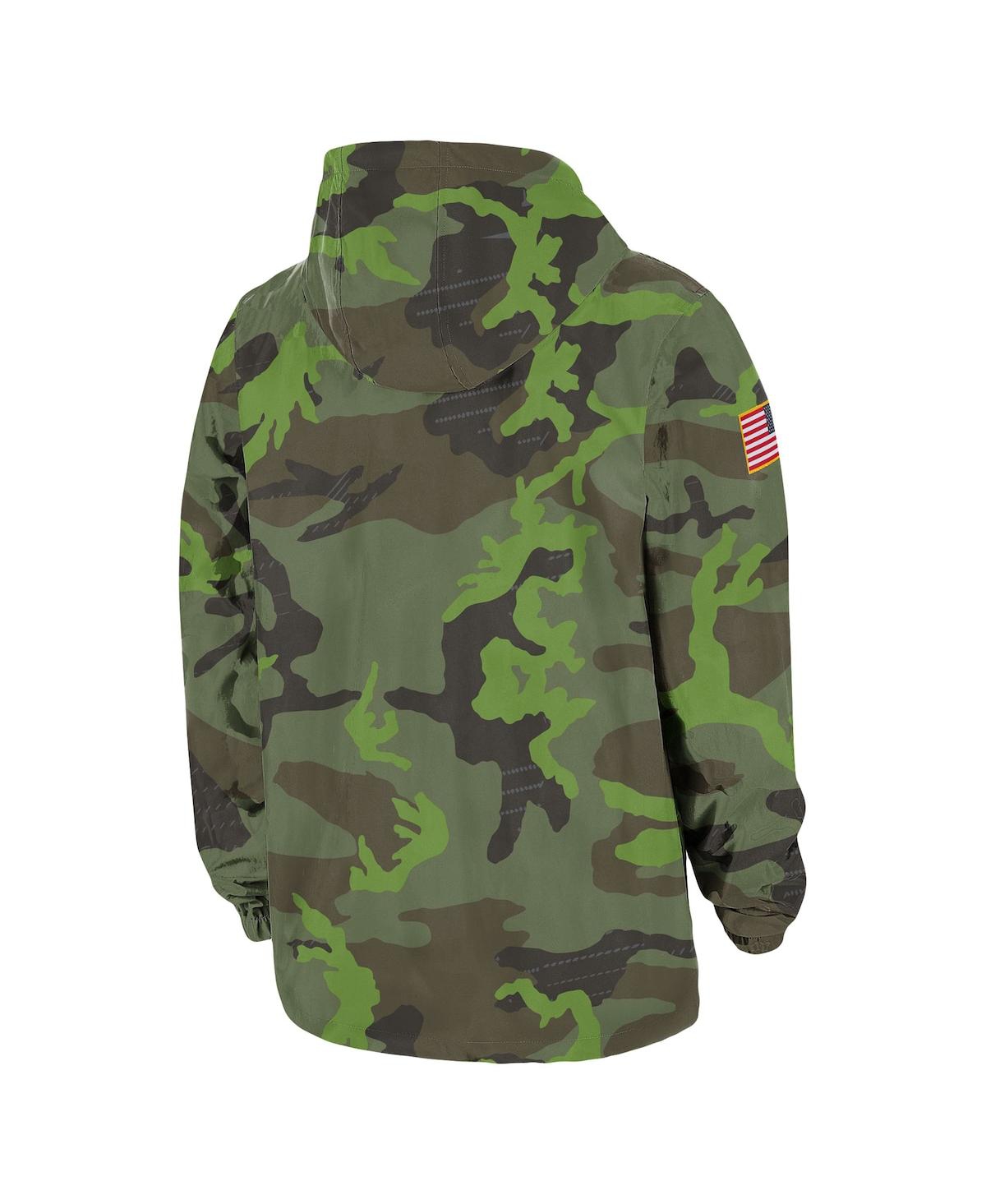 JORDAN MEN'S JORDAN CAMO MICHIGAN WOLVERINES HOODIE FULL-SNAP JACKET 