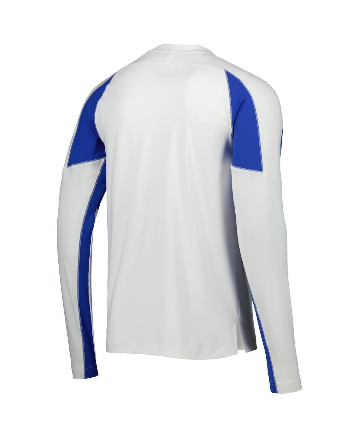 JORDAN MEN'S JORDAN WHITE FLORIDA GATORS BASKETBALL SHOOTING RAGLAN LONG SLEEVE T-SHIRT 