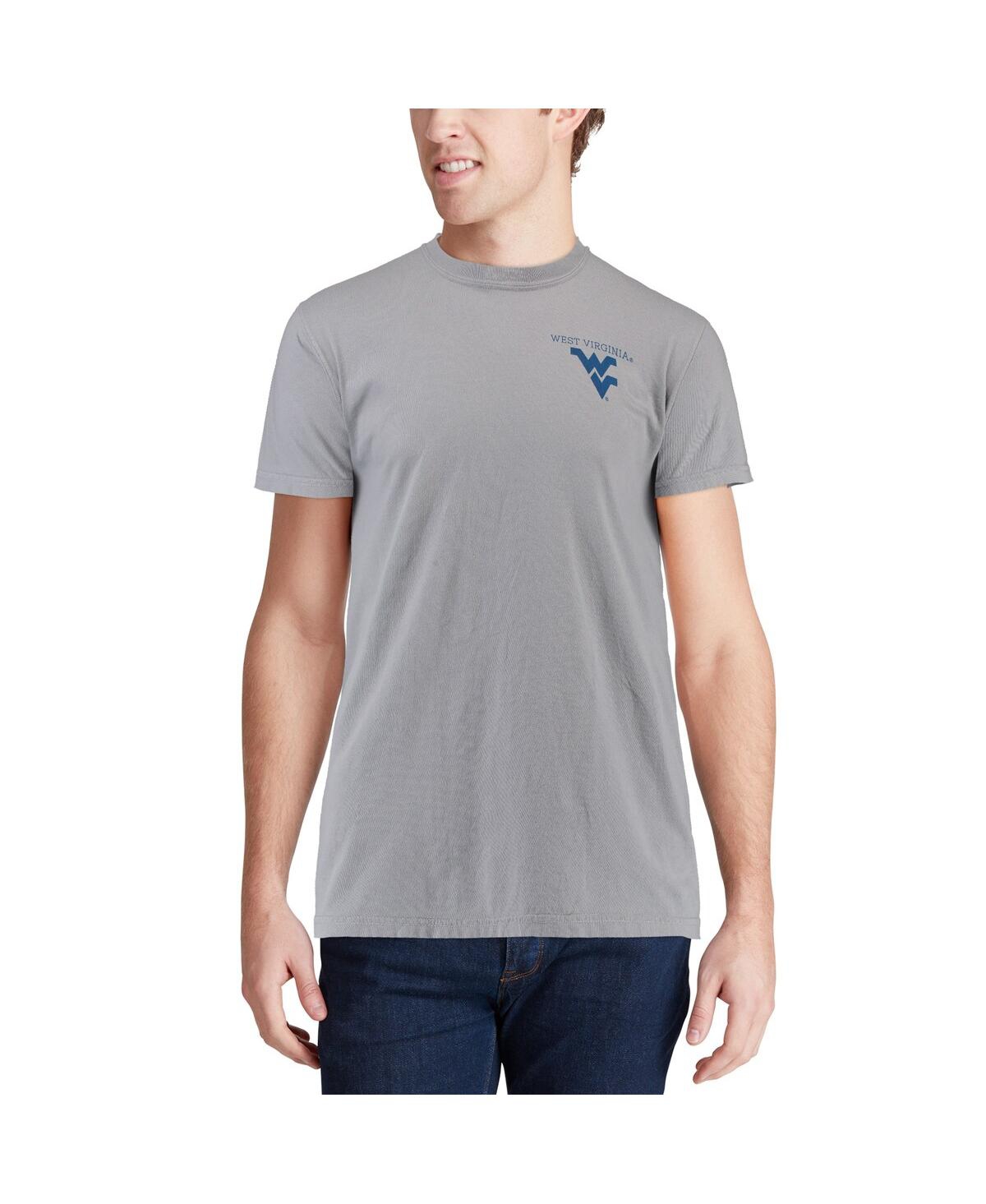 Men'sWest Virginia Mountaineers Comfort Colors Campus Scenery T-shirt - Gray