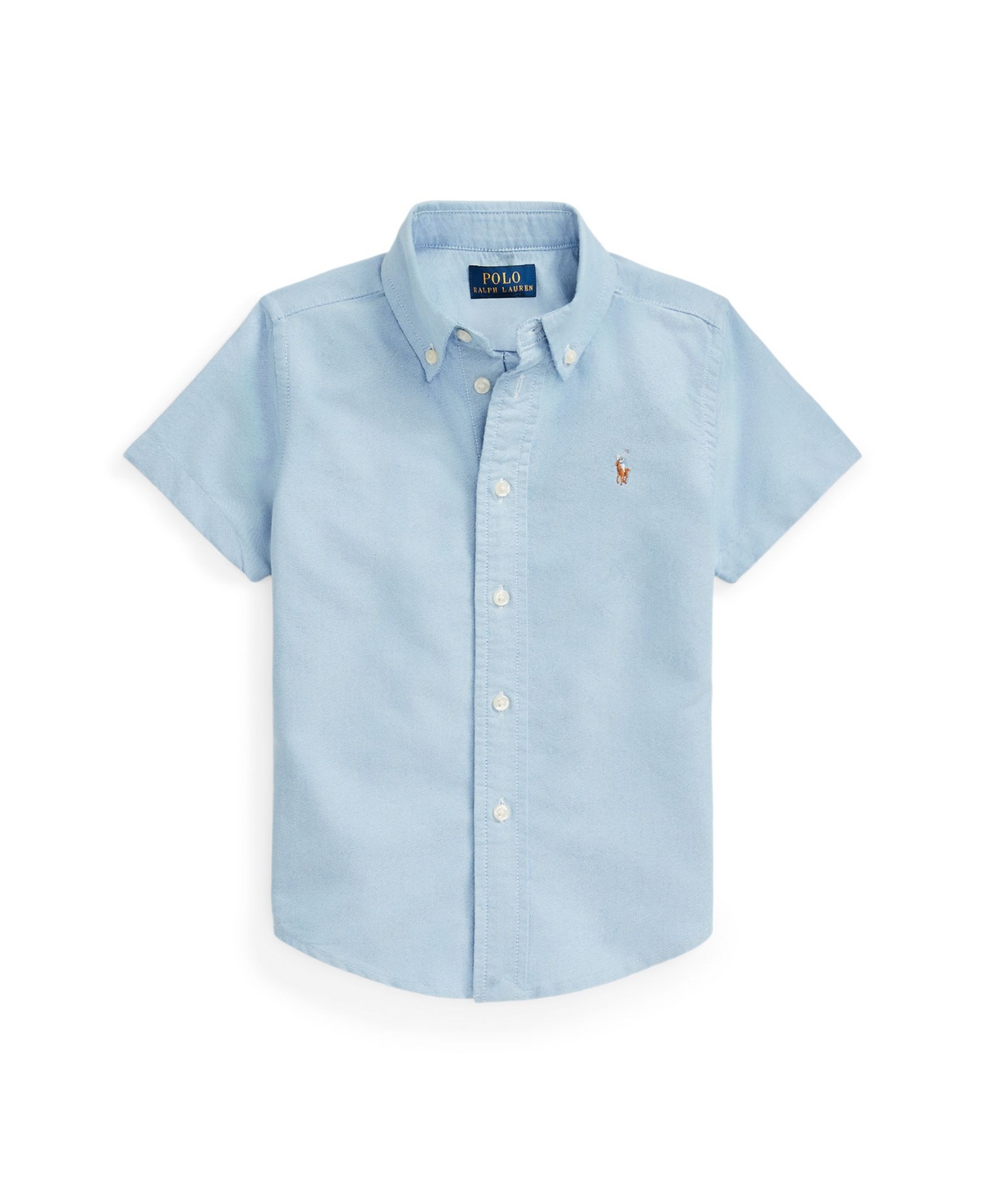 Polo Ralph Lauren Kids' Toddler And Little Boys Cotton Oxford Short-sleeve Shirt In Bsr Blue