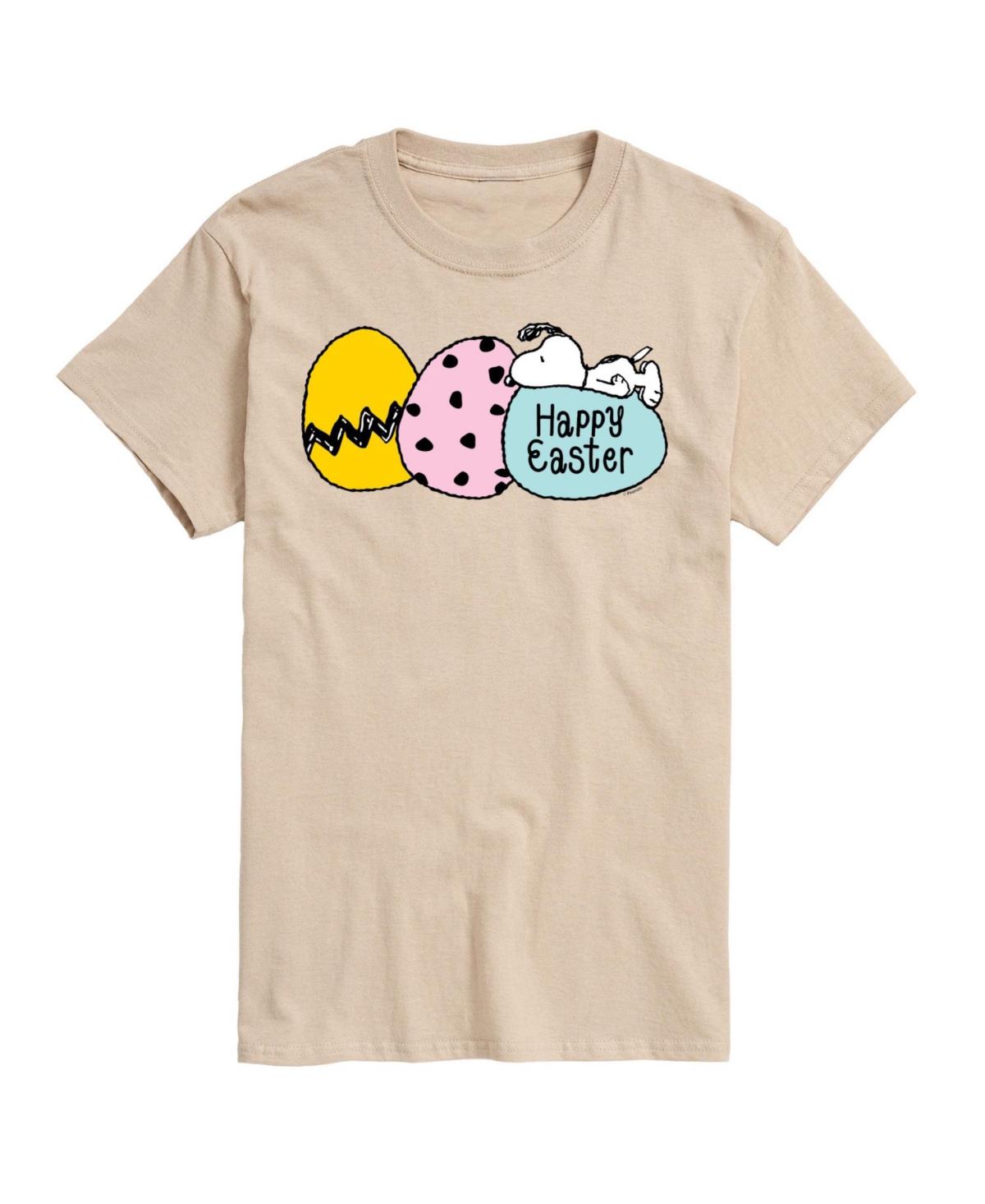 Airwaves Men's Peanuts Easter Eggs T-shirt In Beige/khaki