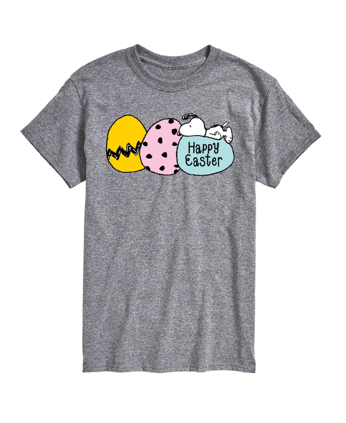 Airwaves Men's Peanuts Easter Eggs T-shirt In Gray
