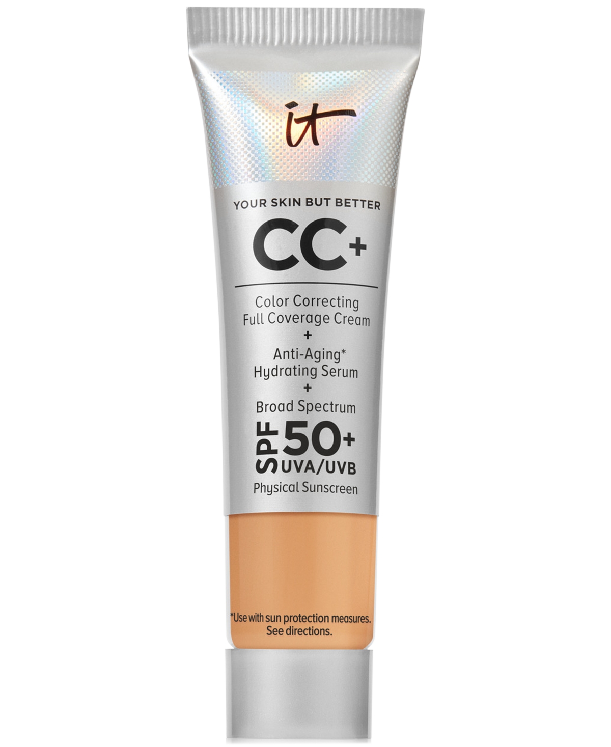It Cosmetics Cc+ Cream With Spf 50+ Travel Size In Tan Warm